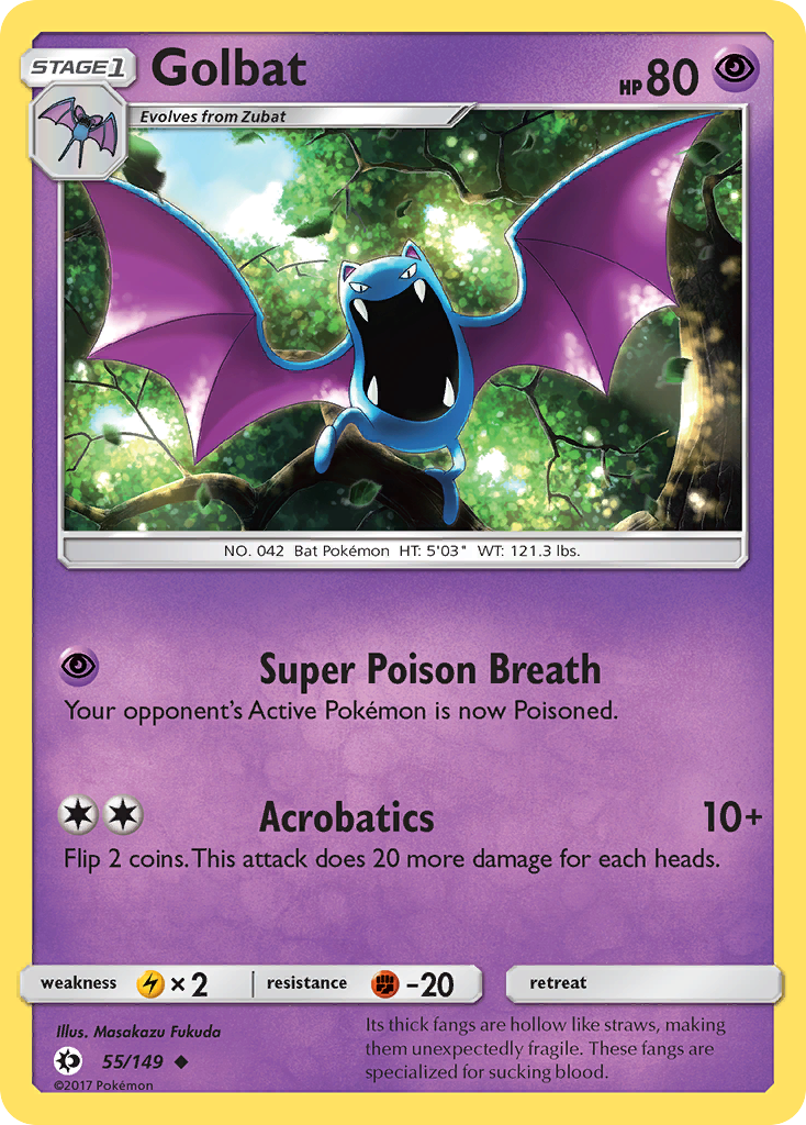 Golbat (55/149) [Sun & Moon: Base Set] | Exor Games Summserside