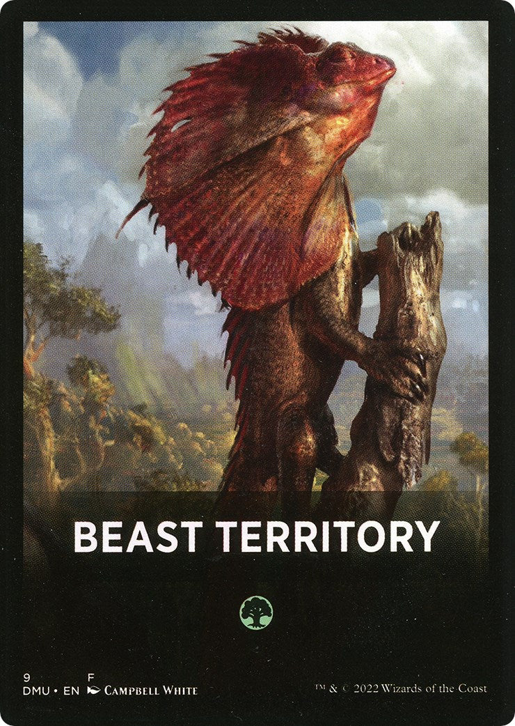 Beast Territory Theme Card [Dominaria United Tokens] | Exor Games Summserside