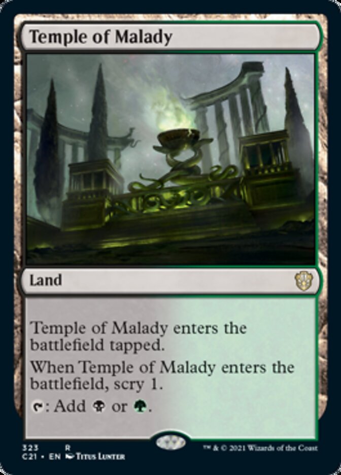 Temple of Malady [Commander 2021] | Exor Games Summserside