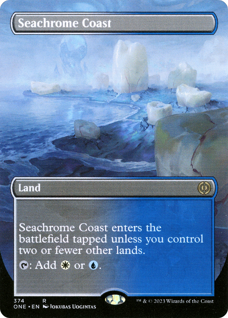 Seachrome Coast (Borderless Alternate Art) [Phyrexia: All Will Be One] | Exor Games Summserside