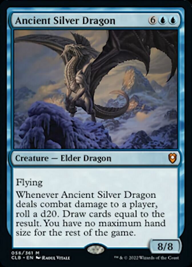 Ancient Silver Dragon [Commander Legends: Battle for Baldur's Gate] | Exor Games Summserside