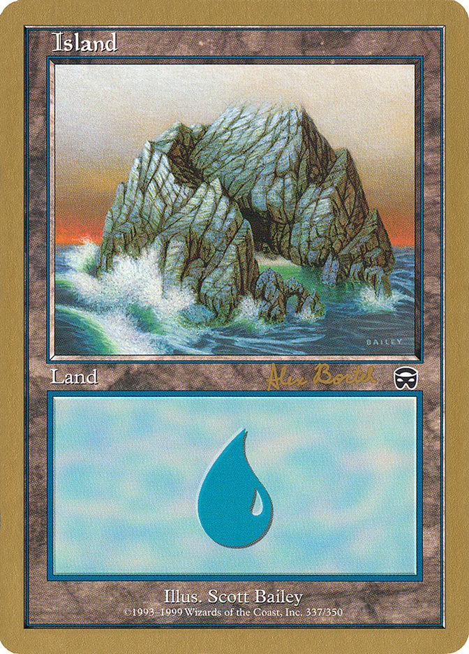 Island (ab337a) (Alex Borteh) [World Championship Decks 2001] | Exor Games Summserside