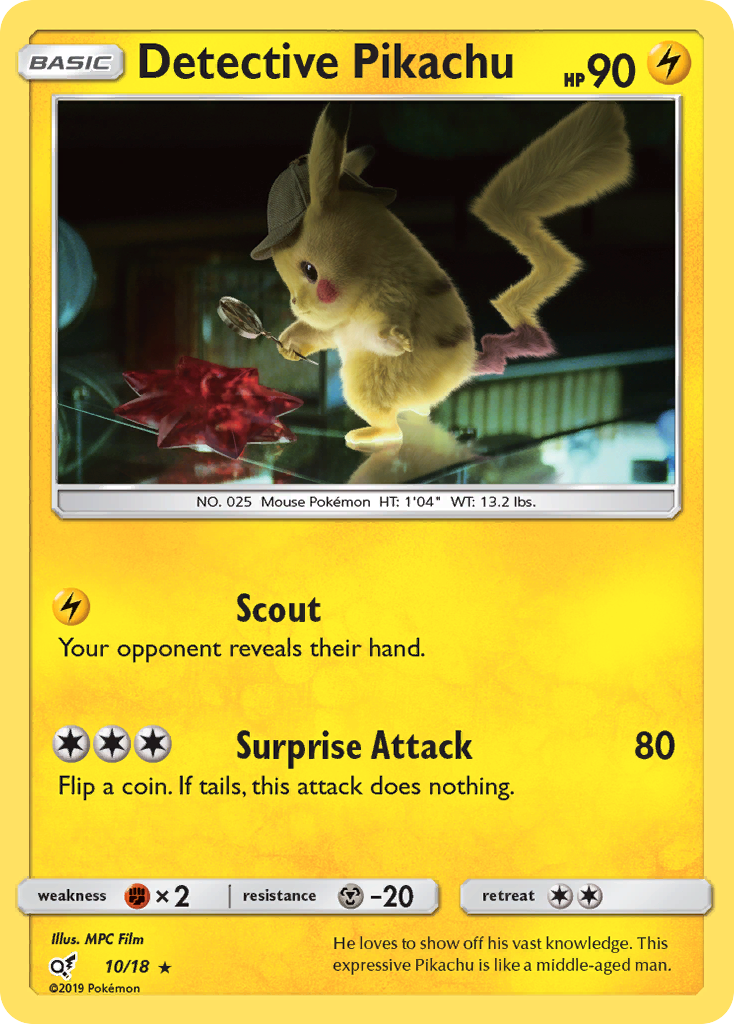 Detective Pikachu (10/18) [Sun & Moon: Detective Pikachu] | Exor Games Summserside