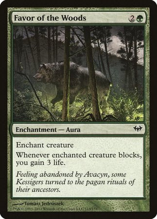 Favor of the Woods [Dark Ascension] | Exor Games Summserside