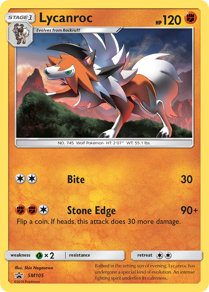 Lycanroc (SM105) [Sun & Moon: Black Star Promos] | Exor Games Summserside