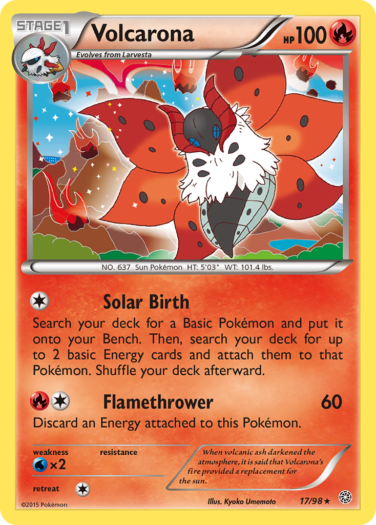 Volcarona (17/98) [XY: Ancient Origins] | Exor Games Summserside