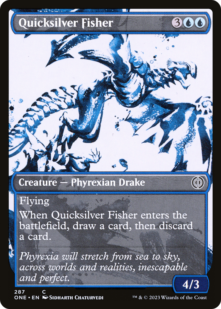 Quicksilver Fisher (Showcase Ichor) [Phyrexia: All Will Be One] | Exor Games Summserside