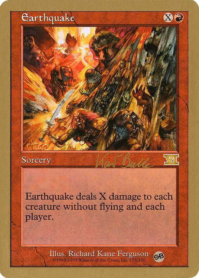 Earthquake (Kai Budde) (SB) [World Championship Decks 1999] | Exor Games Summserside