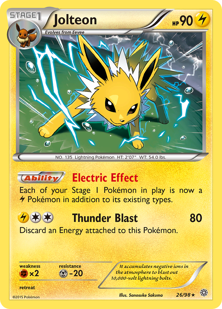 Jolteon (26/98) [XY: Ancient Origins] | Exor Games Summserside