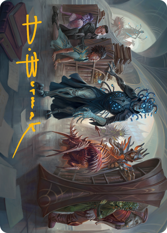 Invasion of Arcavios Art Card (Gold-Stamped Signature) [March of the Machine Art Series] | Exor Games Summserside