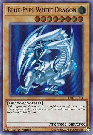 Blue-Eyes White Dragon (Version 2) [LCKC-EN001] Ultra Rare | Exor Games Summserside