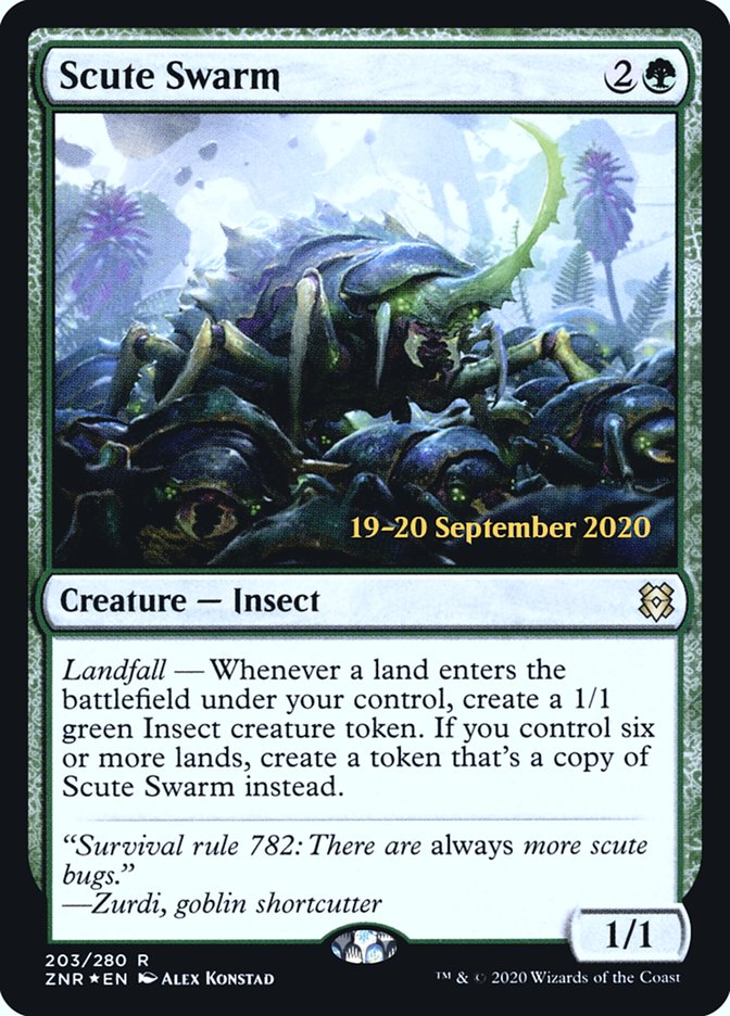 Scute Swarm  [Zendikar Rising Prerelease Promos] | Exor Games Summserside