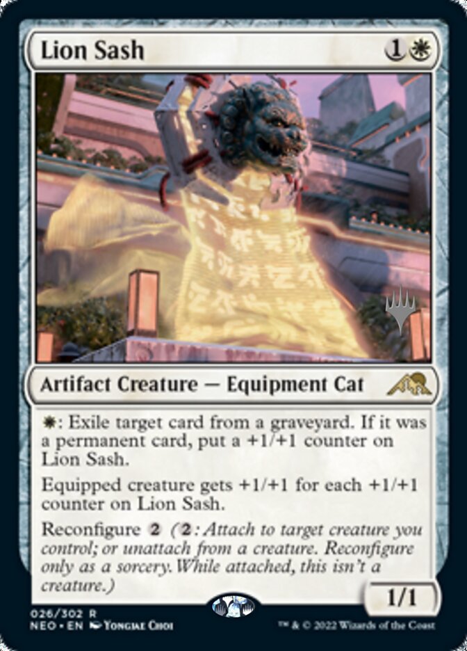 Lion Sash (Promo Pack) [Kamigawa: Neon Dynasty Promos] | Exor Games Summserside