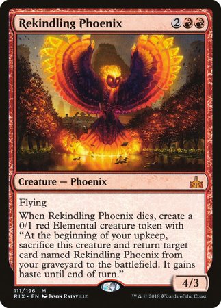 Rekindling Phoenix [Rivals of Ixalan] | Exor Games Summserside