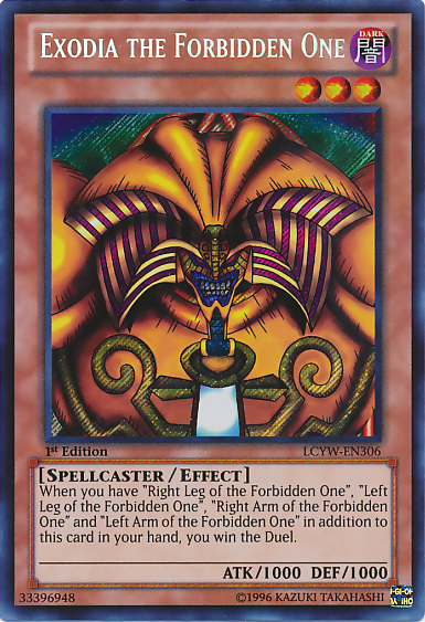 Exodia the Forbidden One [LCYW-EN306] Secret Rare | Exor Games Summserside