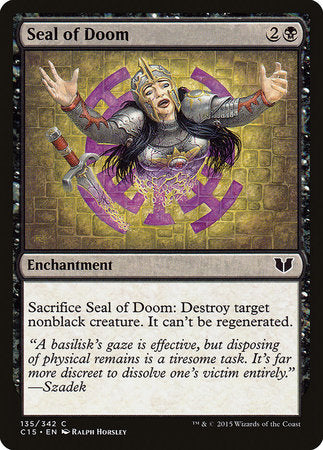 Seal of Doom [Commander 2015] | Exor Games Summserside