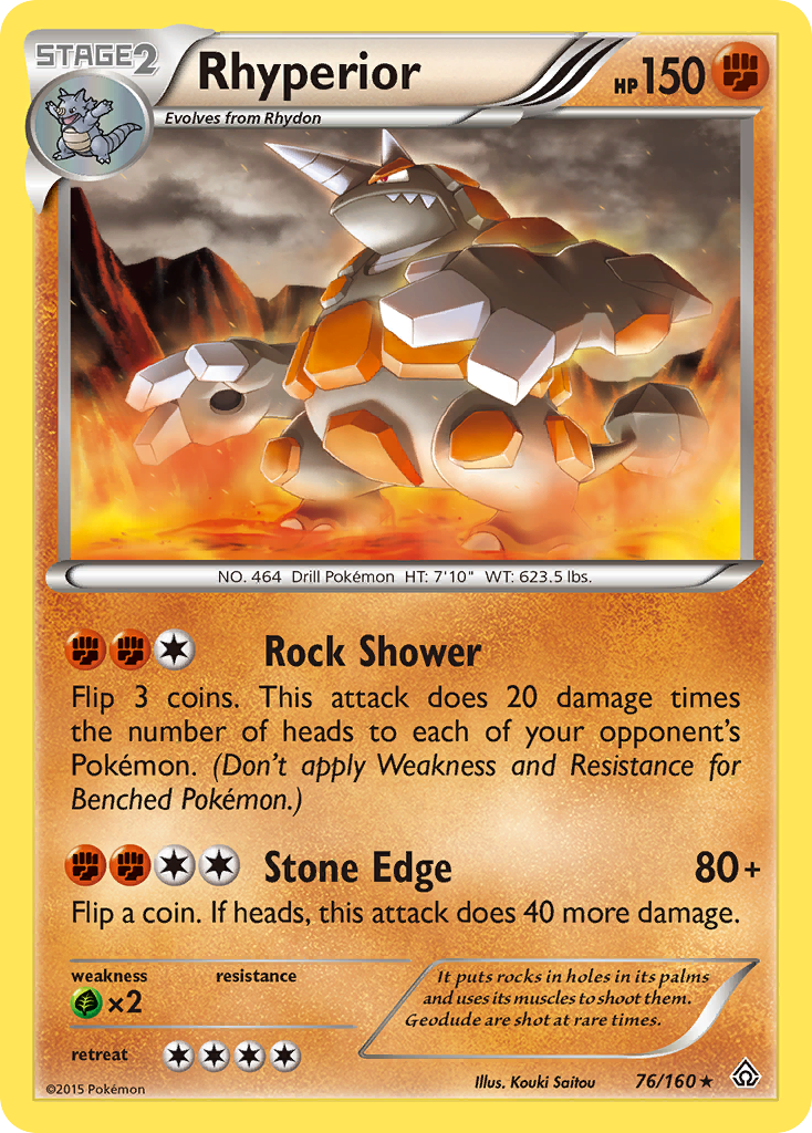 Rhyperior (76/160) [XY: Primal Clash] | Exor Games Summserside