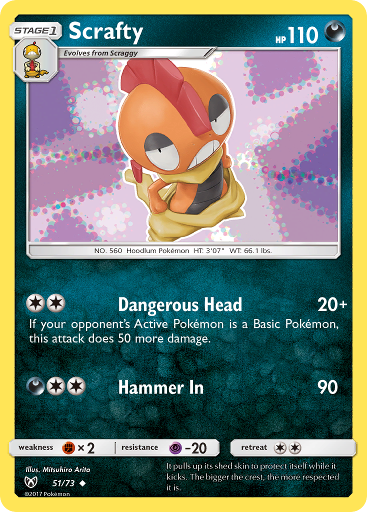 Scrafty (51/73) [Sun & Moon: Shining Legends] | Exor Games Summserside