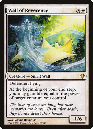 Wall of Reverence [Commander 2013] | Exor Games Summserside