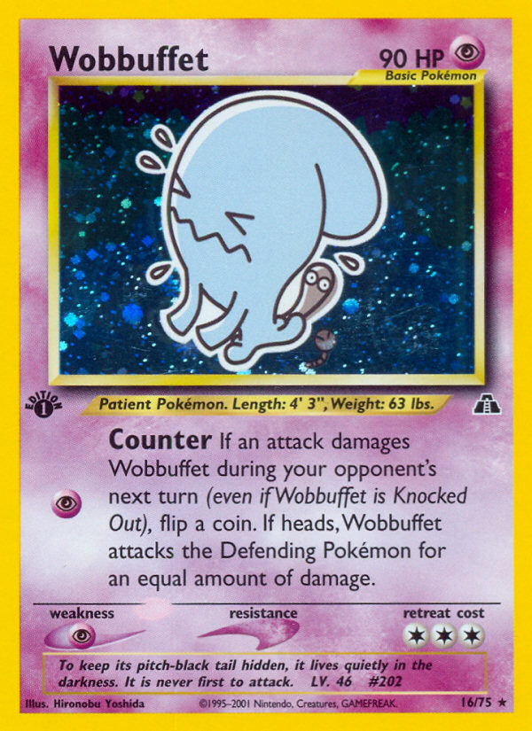 Wobbuffet (16/75) [Neo Discovery 1st Edition] | Exor Games Summserside