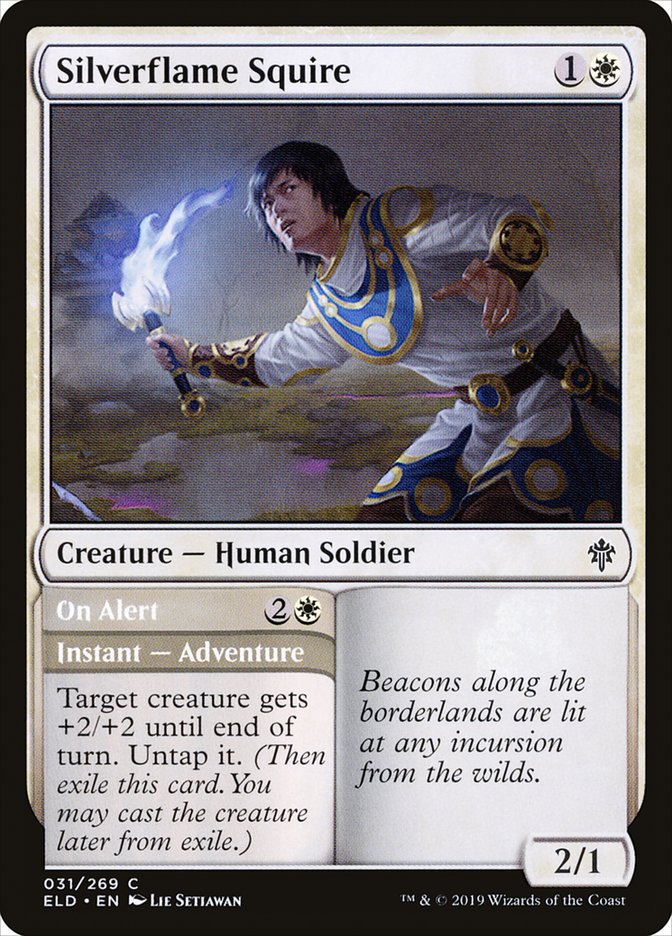 Silverflame Squire // On Alert [Throne of Eldraine] | Exor Games Summserside