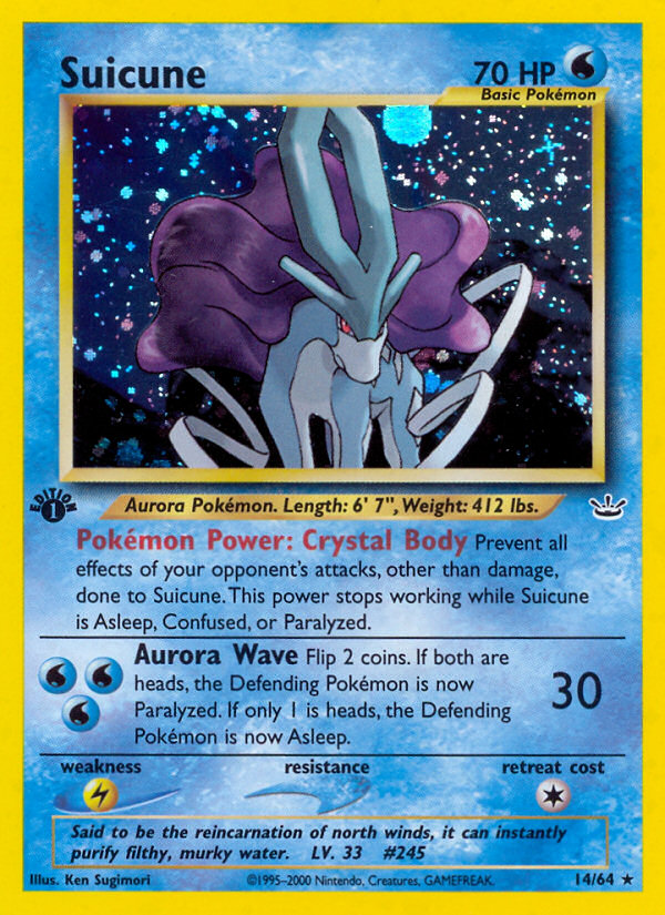 Suicune (14/64) [Neo Revelation 1st Edition] | Exor Games Summserside