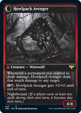 Ill-Tempered Loner // Howlpack Avenger [Innistrad: Double Feature] | Exor Games Summserside