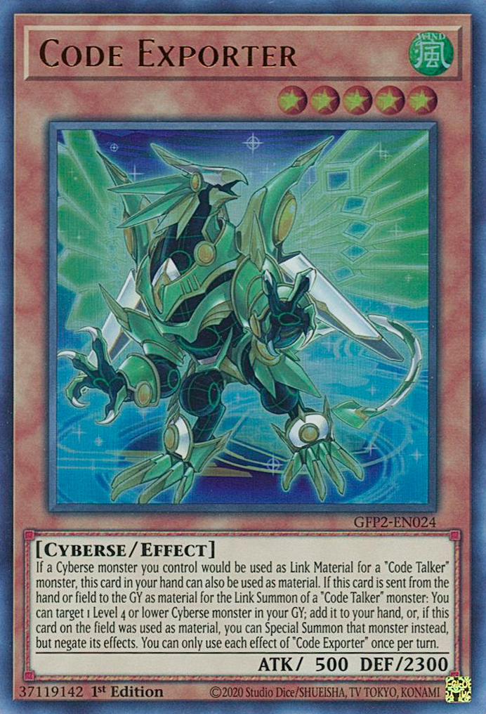 Code Exporter [GFP2-EN024] Ultra Rare | Exor Games Summserside