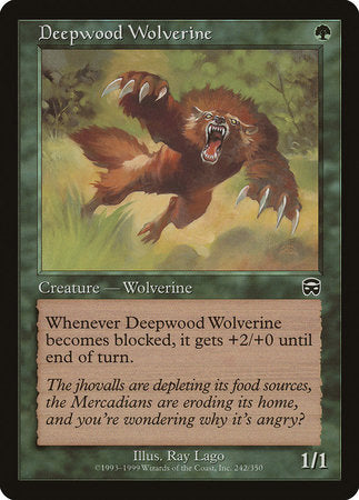 Deepwood Wolverine [Mercadian Masques] | Exor Games Summserside