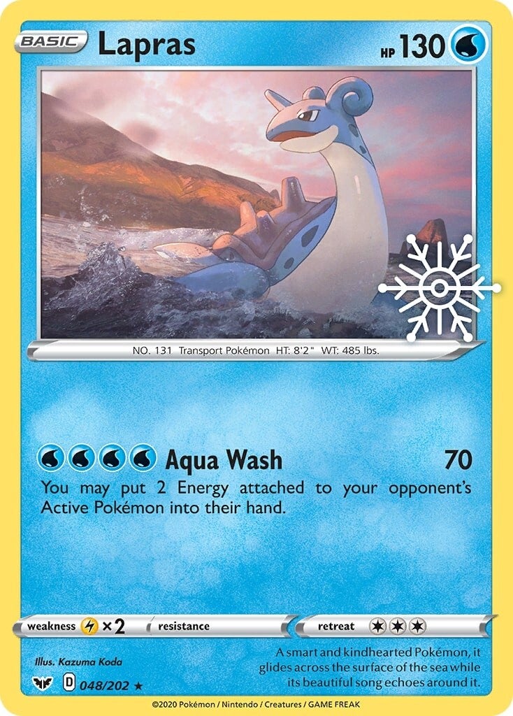 Lapras (048/202) (Holiday Calendar) [Sword & Shield: Base Set] | Exor Games Summserside