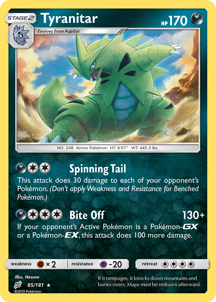 Tyranitar (85/181) [Sun & Moon: Team Up] | Exor Games Summserside