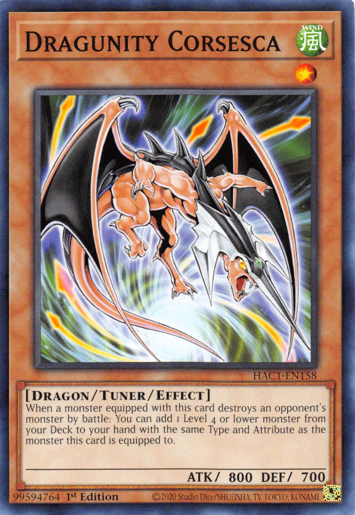 Dragunity Corsesca [HAC1-EN158] Common | Exor Games Summserside