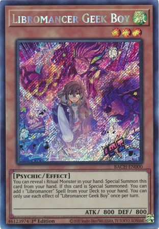 Libromancer Geek Boy [BACH-EN000] Secret Rare | Exor Games Summserside