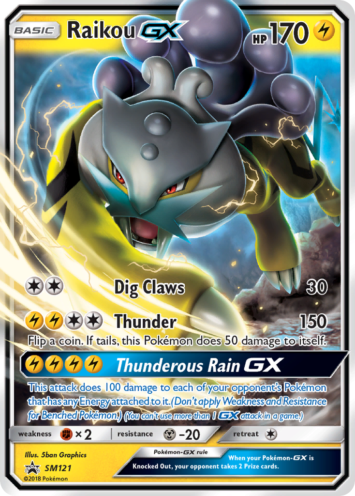 Raikou GX (SM121) [Sun & Moon: Black Star Promos] | Exor Games Summserside