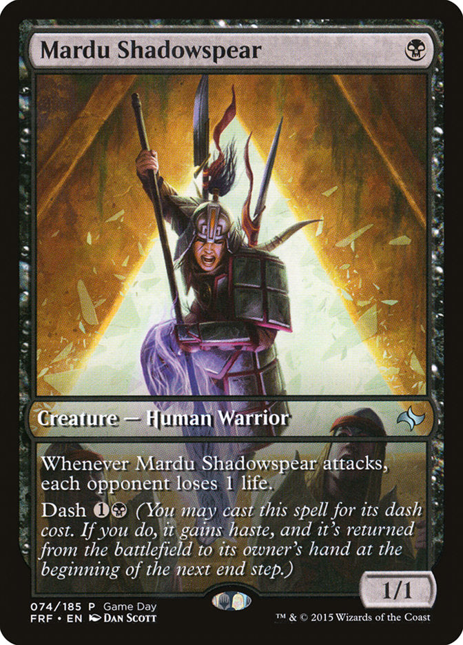 Mardu Shadowspear (Game Day) [Fate Reforged Promos] | Exor Games Summserside