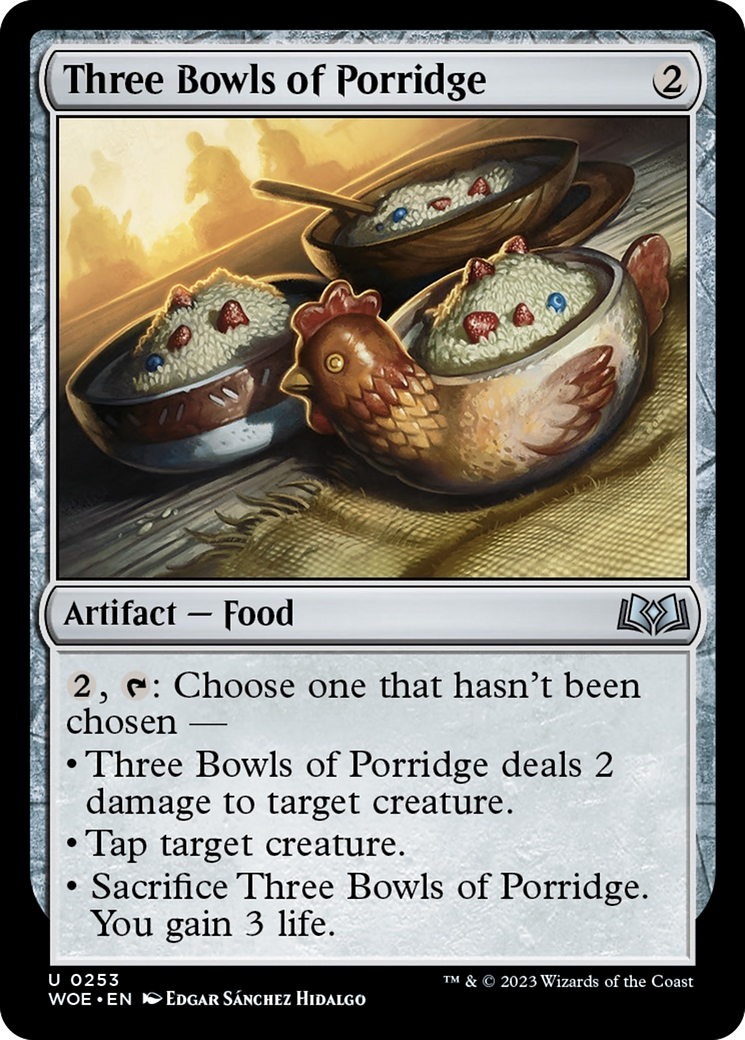 Three Bowls of Porridge [Wilds of Eldraine] | Exor Games Summserside