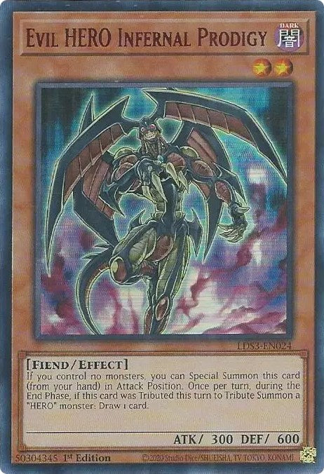 Evil HERO Infernal Prodigy (Red) [LDS3-EN024] Ultra Rare | Exor Games Summserside