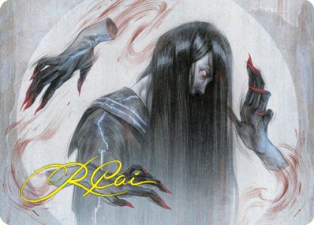 Clawing Torment Art Card (Gold-Stamped Signature) [Kamigawa: Neon Dynasty Art Series] | Exor Games Summserside