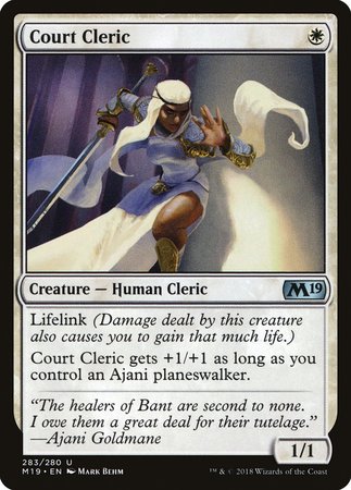Court Cleric [Core Set 2019] | Exor Games Summserside