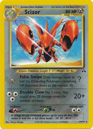 Scizor (29/75) [Neo Discovery Unlimited] | Exor Games Summserside