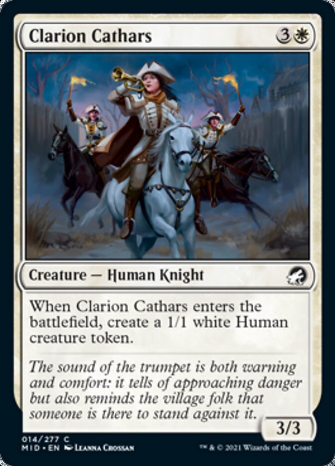 Clarion Cathars [Innistrad: Midnight Hunt] | Exor Games Summserside