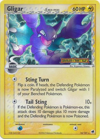 Gligar (16/101) (Delta Species) (Stamped) [EX: Dragon Frontiers] | Exor Games Summserside