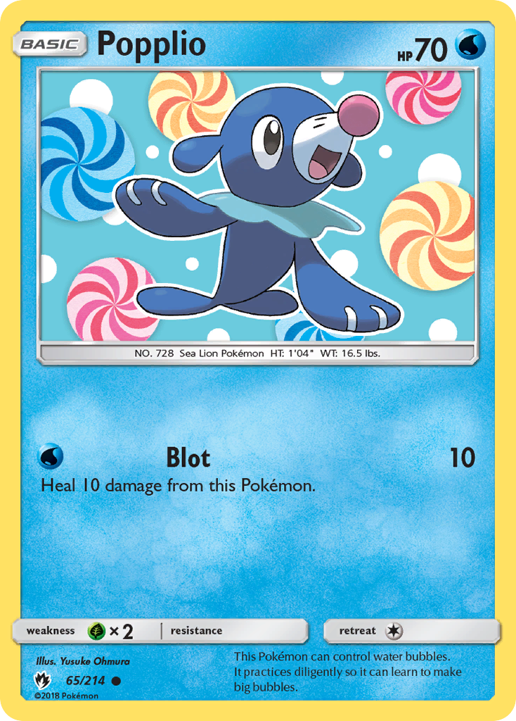 Popplio (65/214) [Sun & Moon: Lost Thunder] | Exor Games Summserside