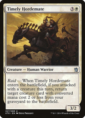 Timely Hordemate [Khans of Tarkir] | Exor Games Summserside