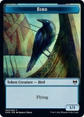 Bird (005) // Soldier Double-sided Token [Kaldheim Commander Tokens] | Exor Games Summserside