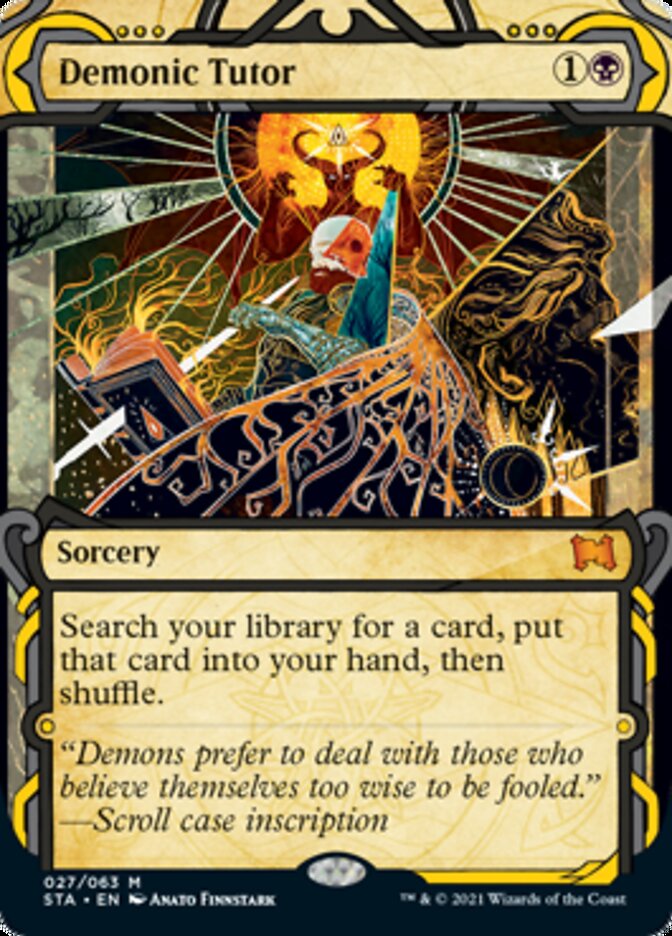 Demonic Tutor (Etched Foil) [Strixhaven Mystical Archive] | Exor Games Summserside