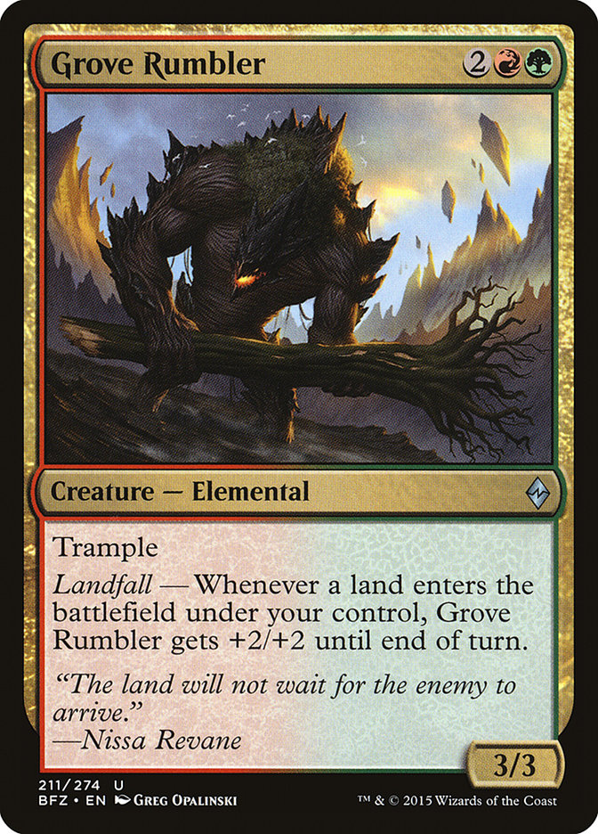 Grove Rumbler [Battle for Zendikar] | Exor Games Summserside