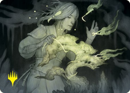 Careful Cultivation Art Card (Gold-Stamped Signature) [Kamigawa: Neon Dynasty Art Series] | Exor Games Summserside