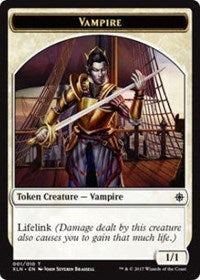 Vampire // Treasure Double-sided Token [Ixalan Tokens] | Exor Games Summserside