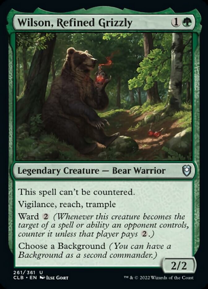 Wilson, Refined Grizzly [Commander Legends: Battle for Baldur's Gate] | Exor Games Summserside